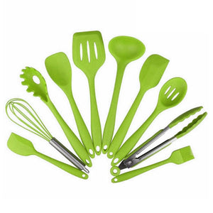 10 Pcs Resistant Silicone Kitchenware